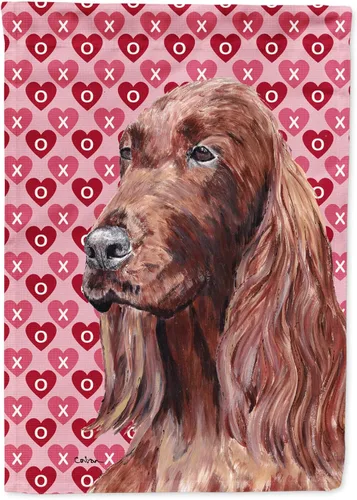 Miniatura 27 de Caroline's Treasures SS4484GF Bandera de jardín con diseño de bulldog inglés y corazones para el Día de San Valentín, bandera decorativa para patio