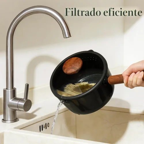 Miniatura 3 de CAROTE Juego de utensilios de cocina de cerámica, ollas y sartenes antiadherentes, 14 piezas, no tóxico, saludable, antiadherente, juego de ollas