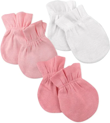 Miniatura 7 de HonestBaby Baby - Paquete de 100% gorras de algodón orgánico multipack y guantes sin rasguños