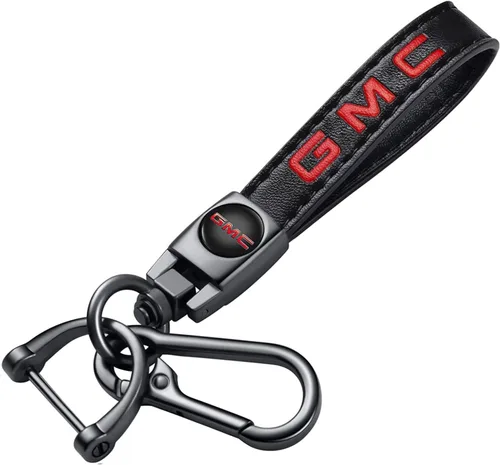 Miniatura 9 de Llavero de cuero genuino para llavero llavero para hombres y accesorios Woean negro, Negro 01