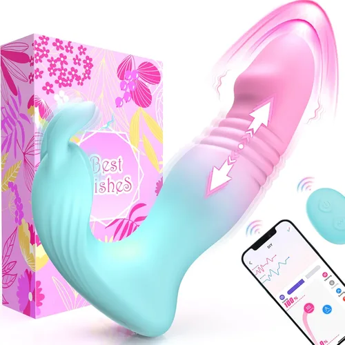 Miniatura 9 de diafabsvg Juguetes Sexuales para Adultas - Vibrador Portátil de Aplicación de 3 en 1, Juguete Rosa, Juguete Sexual para Mujeres con 9 Modos