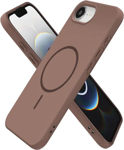 Miniatura 203 de oakxco Funda de silicona Mag Safe para iPhone 17 Pro Max, funda magnética delgada y fina compatible con carga inalámbrica MagSafe, bonita funda Negro