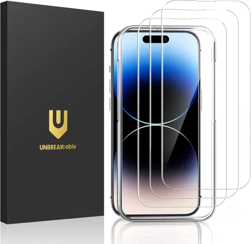 Miniatura 18 de UNBREAKcable Paquete de 3 protectores de pantalla para iPhone 17 Pro Max, vidrio templado doble inastillable [marco de fácil instalación]