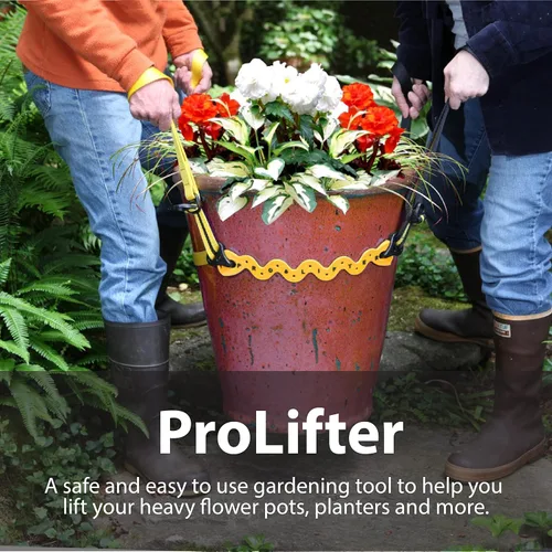 Miniatura 3 de ProLifter - Correas de elevación de soporte para plantas de 400 libras para mover rocas pesadas, bolas de raíz, macetas de jardinería, macetas