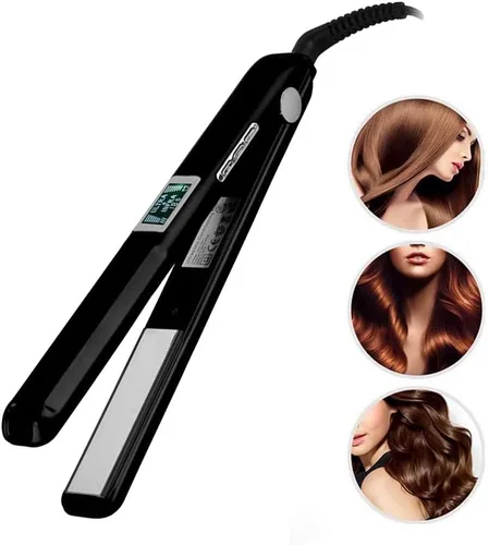 Miniatura 8 de Plancha de pelo infrarroja mejorada para el cuidado del cabello, plancha plana fría, reparación profesional del cabello dañado, para terapia