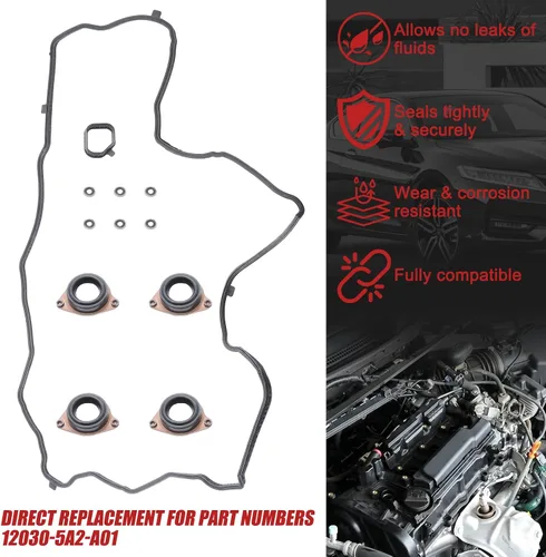 Miniatura 4 de Juego de juntas de tapa de válvula de motor para Honda Accord 2.4L K24 2013-2017, almohadilla de cubierta de cámara de válvula OE 12030-5A2-A01