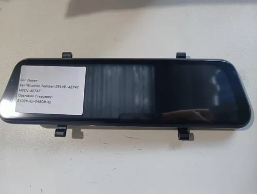Miniatura 9 de Cámara de espejo retrovisor con Carplay y Android Auto, 9.66 pulgadas 1080P espejo Dash Cam frontal y trasera con control de voz