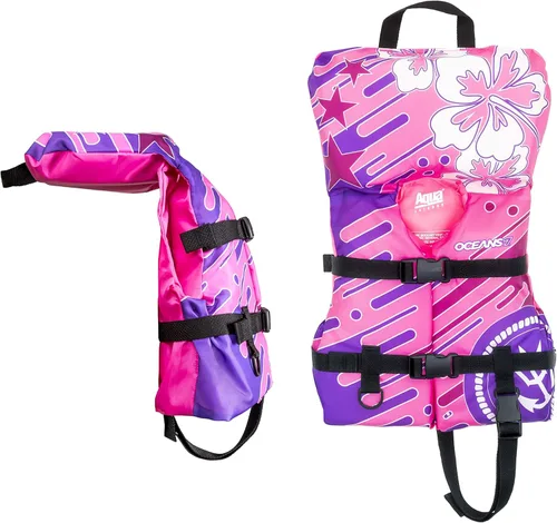 Miniatura 3 de Aqua Oceans 7 Life Jacket for Kids Rosado Berry
