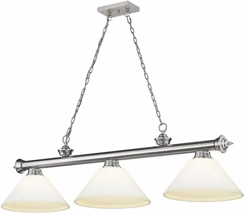 Miniatura 11 de Z-Lite 2306-3MB-AMO14 - Colgante de billar Cordon, 3 luces, 180 vatios totales, negro mate