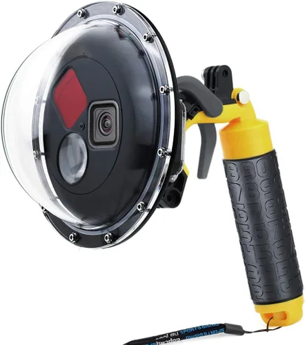 Miniatura 11 de SOONSUN Puerto domo para GoPro Hero 8 Negro, lente de domo subacuático de 147 pies con carcasa impermeable, agarre de mano flotante, gatillo