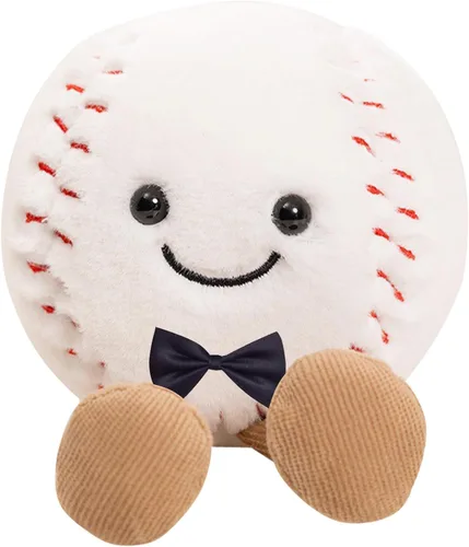 Muñeco de peluche realista de felpa suave y grande para Halloween, juguete de peluche de béisbol de 6 pulgadas, el mejor cumpleaños, Navidad,