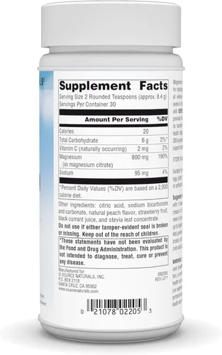 Miniatura 2 de Source Naturals Serene Science - Magnesio con sabor a bayas serenas, cuerpo pacífico, 9 onzas