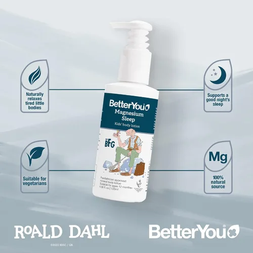 Miniatura 3 de BetterYou Loción corporal de magnesio para dormir - Loción corporal relajante para niños - Crema de magnesio con lavanda y manzanilla - Para niños