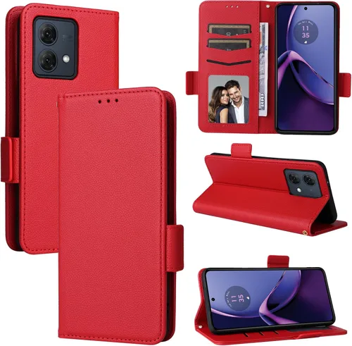 Miniatura 191 de Funda de piel sintética compatible con Motorola Moto E22 4G, funda de piel sintética compatible con Motorola Moto E22i 4G, color negro