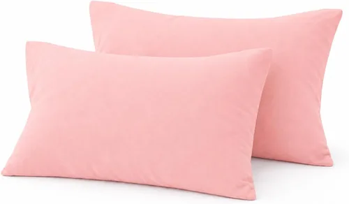 Miniatura 24 de COTTON STICH™ Juego de 2 fundas de almohada para niños pequeños de 14 x 20 pulgadas, 100% algodón de 600 hilos, fundas de almohada suaves y Azul