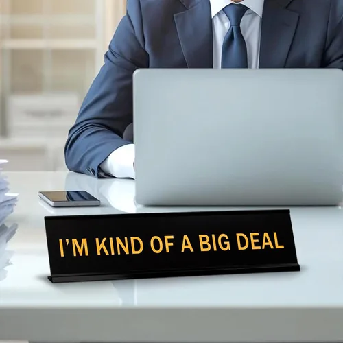 Miniatura 5 de Letrero de escritorio con placa de identificación de Big Daddy de 2 x 10 pulgadas