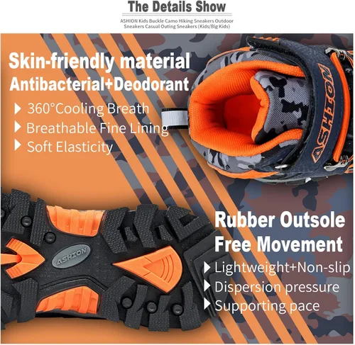 Miniatura 6 de Littleplum Boys Snow Boots Winter Waterproof Antiskid Boots Hiking Outdoor Shoes for Unisex Kids(Little KidBig Kid)