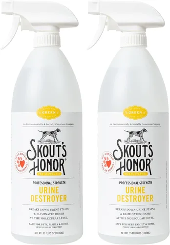 Miniatura 11 de SKOUT'S HONOR Destructor de orina y olor para mascotas, hormigón y césped, fuerza profesional, impulsado por plantas, eliminador de orina libre