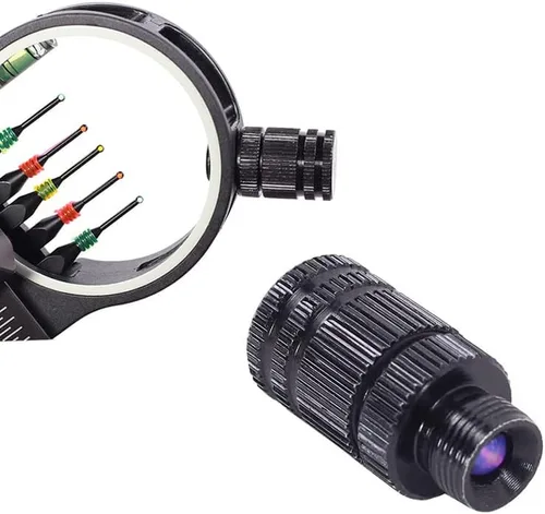Luz de Mira de Arco Deportivo - Compuesto 3/8-32 Batería LED Luz de Mira de Arco de Fibra Óptica Hilo Universal 1pcs