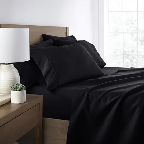 Miniatura 30 de ienjoy Home Linen Market - Juego de sábanas de 6 piezas, color rubor, tamaño King Blush