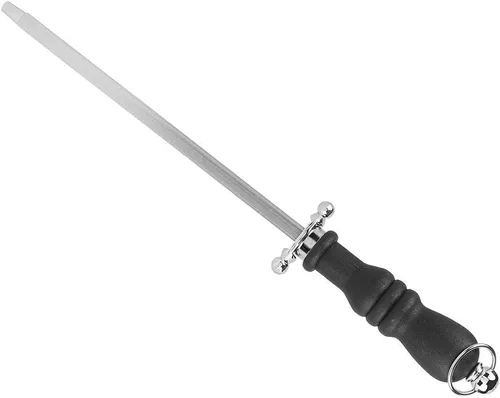 Miniatura 7 de Afilador de cuchillos de acero inoxidable, afilador de mango para chefs, cuchillos de acero, herramienta de varilla de afilado de cocina, 1 unidad