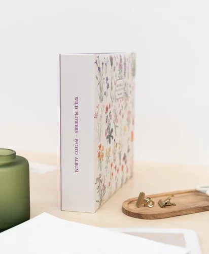 Miniatura 5 de Kokonote - Álbum de fotos botánico de flores silvestres - 6 x 4 / 3.9 x 5.9 in - 200 bolsillos - Regalos para familiares y amigos - Libros de fotos