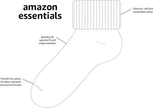Miniatura 2 de Tienda Essentials Calcetines de algodón para niñas y niños pequeños, 9 pares