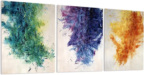 Miniatura 8 de Paneles Acústicos Arte de Pared que Absorbe Sonido, 16"X12" Paneles de Pared Acústicos Arte, 3Pcs Paneles de Pared Insonorizados Autoadhesivos, Tinta