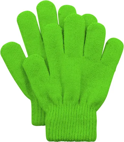 Century Star Guantes de invierno mágicos y cálidos para niños, guantes suaves y elásticos de punto para niños y niñas