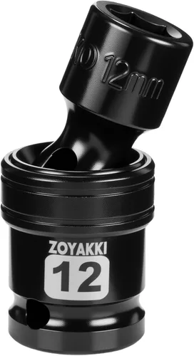 Miniatura 18 de Juego de llaves de impacto de 6 puntas de 1/2 pulgada - 1-1/2" (SAE), CR-MO, llave de eje de 1/2 pulgada de 6 puntas para fácil remoción de tuercas