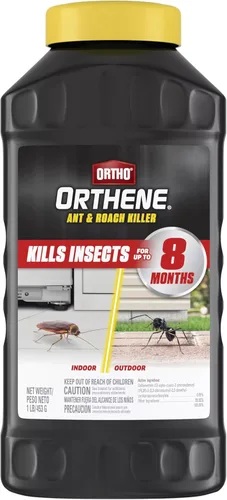 Ortho Orthene mata hormigas y cucarachas, proporciona un control duradero de insectos, para uso en interiores y exteriores, 1 lb.