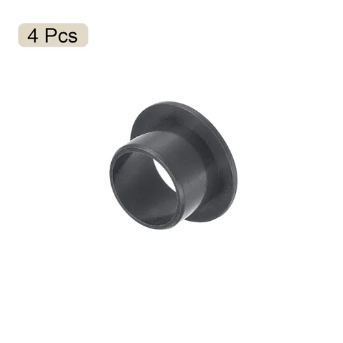 Miniatura 3 de uxcell - Cojinetes de manga con brida, 12 mm de diámetro interior, 14 mm de diámetro exterior, 10 mm de longitud, buje sin aceite envuelto en POM
