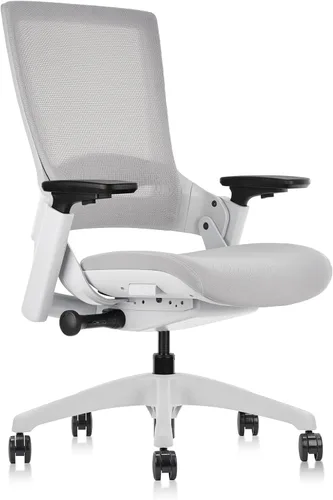 Miniatura 20 de CLATINA Silla de oficina ergonómica de tela con profundidad ajustable, altura del asiento, cabeza 2D, reposabrazos 3D y soporte lumbar, silla