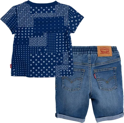 Miniatura 2 de Levi's baby-boys Graphic T-shirt and Shorts 2-piece Outfit Set