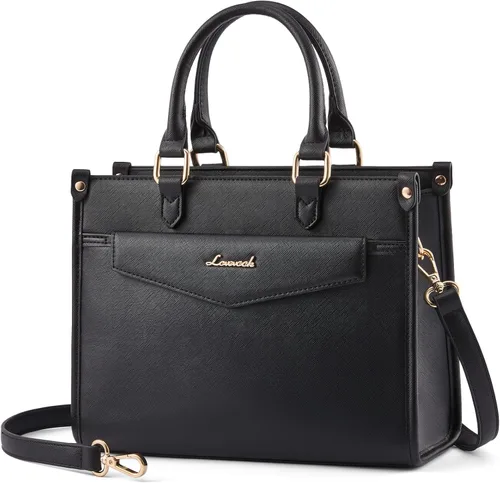 Miniatura 5 de LOVEVOOK Bolsos y carteras para mujer, cartera de moda tipo satchel, bolso cruzado de cuero sintético con asa superior para el hombro para damas
