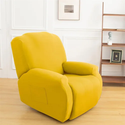 Miniatura 30 de LazyBoy - Funda para sillón reclinable, color liso, 4 piezas, fundas protectoras de muebles para sillón reclinable con bolsillo, funda para sofá