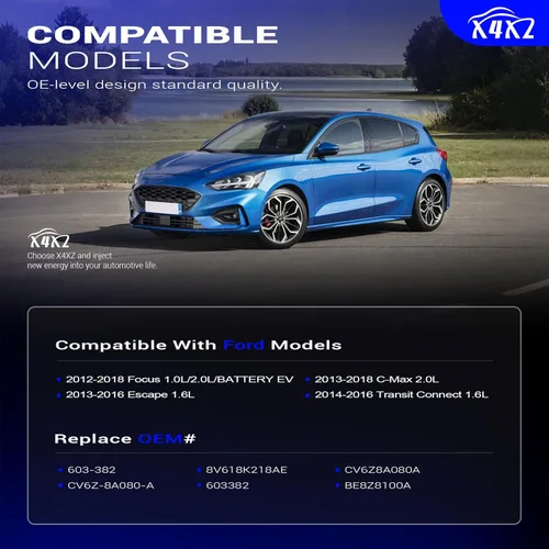 Miniatura 2 de 603-382 Tanque de expansión del radiador del depósito del refrigerante del motor delantero para Ford Focus 12-18 1.0L/2.0L/BATTERY EV 丨Escape 13-16