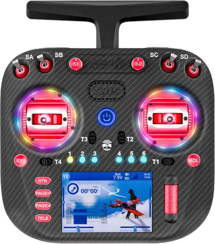 Controlador de radio Radiomaster TX15 Max 2.4GHz de 16 canales con transmisor EdgeTX, con maniquíes CNC AG02 Hall/Pantalla IPS táctil de 3.5", para