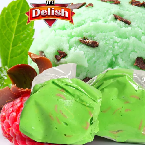 Miniatura 4 de It's Delish - Caramelos masticables gourmet con chispas de chocolate y menta, contenedor reutilizable jumbo de 18 onzas, masticables de frutas