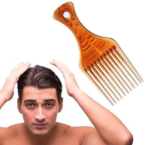 Miniatura 5 de Tbestmax 2 unids Peine de pelo Peines Cola Peines Afro Pick Pik Cepillos Afro Americano Cepillo de Pelo Peluquero