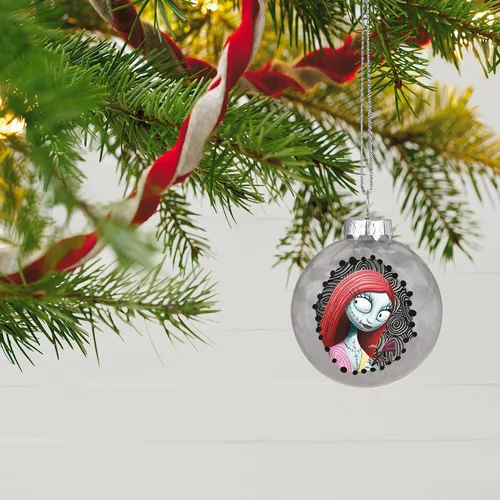 Miniatura 6 de Hallmark Keepsake Adornos de Navidad 2023, Disney Tim Burton, The Nightmare Before Christmas Halloween Town, adorno de cristal, juego de 9, regalos