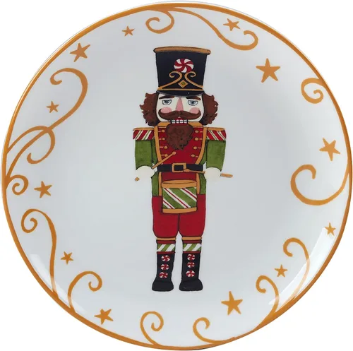 Miniatura 5 de Certified International Holiday Magic Nutcracker - Juego de 4 platos de postre/ensalada de 9 pulgadas, multicolor, mediano, juego de 4