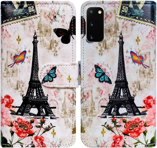Miniatura 16 de Bcov Funda para Galaxy S20 5G, diseño de pájaro negro y verde con tapa para Samsung Galaxy S20 5G