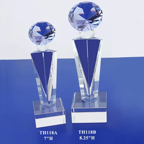 Miniatura 17 de Trofeo óptico del grabado láser personalizado Reconocimiento Realidad del trofeo de los premios del trofeo del diamante del cristal