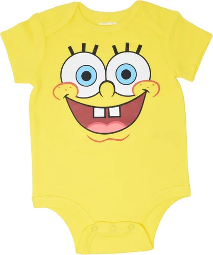 Miniatura 4 de Nickelodeon Bob Esponja Squarepants - Paquete de 3 mamelucos para bebé