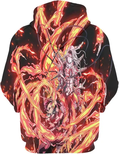 Miniatura 2 de 3d Printed Unisex Novelty Hoodie Anime Hooded Sweatshirt Funny Casual Sweatshirt