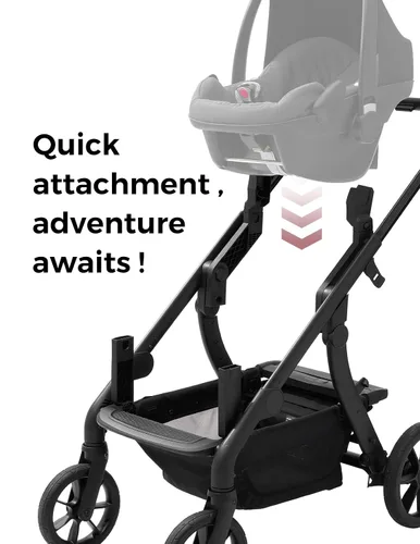 Miniatura 3 de Adaptadores de asiento de cochecito Momcozy Solo ChangeGo Modelos compatibles para: Joie GEMM, Cybex, Nuna, modelos específicos de Bugaboo