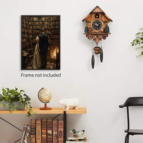 Miniatura 5 de Pósteres vintage de la biblioteca Moody de estilo gótico oscuro, academia estética, arte de pared, libro victoriano antiguo, impresiones en lienzo