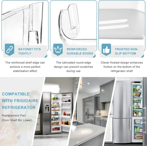 Miniatura 5 de Repuesto de estante para puerta de refrigerador 242126602 mejorado compatible con piezas de repuesto para estante de puerta de refrigerador