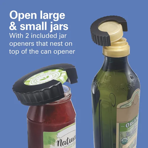 Miniatura 4 de Hamilton Beach OpenStation Abrelatas Eléctrico Automático para Cocina con Herramienta Múltiple y Herramientas de Apertura de Botellas y Frascos